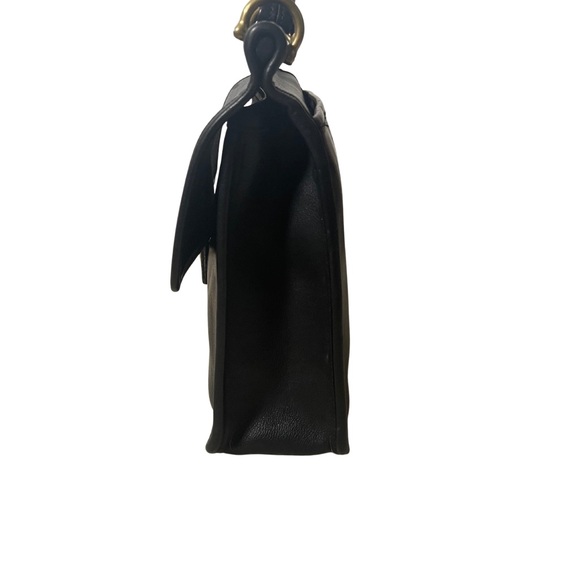 Vintage Black Leather Willis Crossbody Bag - Picture 4 of 10